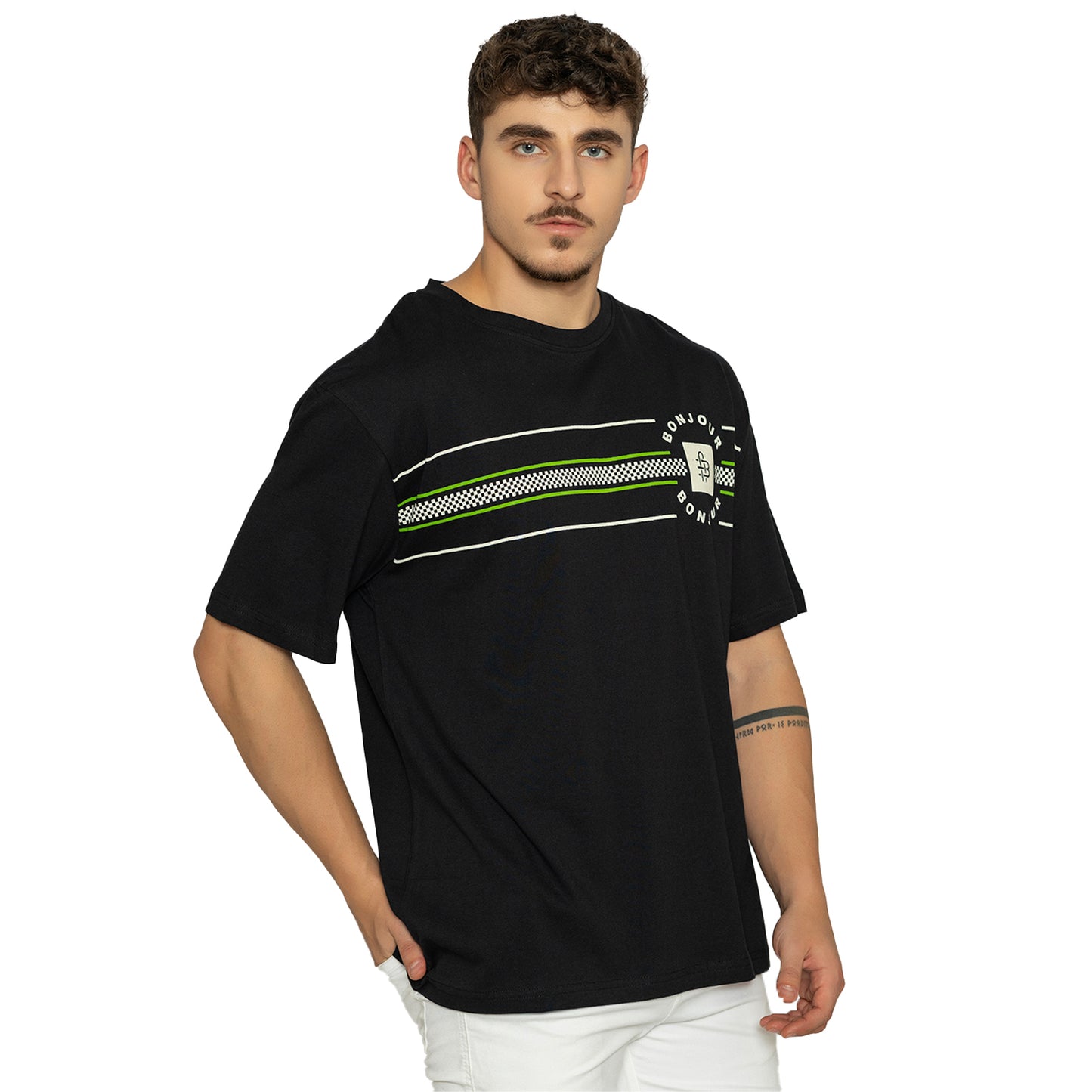 Men’ Printed Round‑Neck T‑Shirt