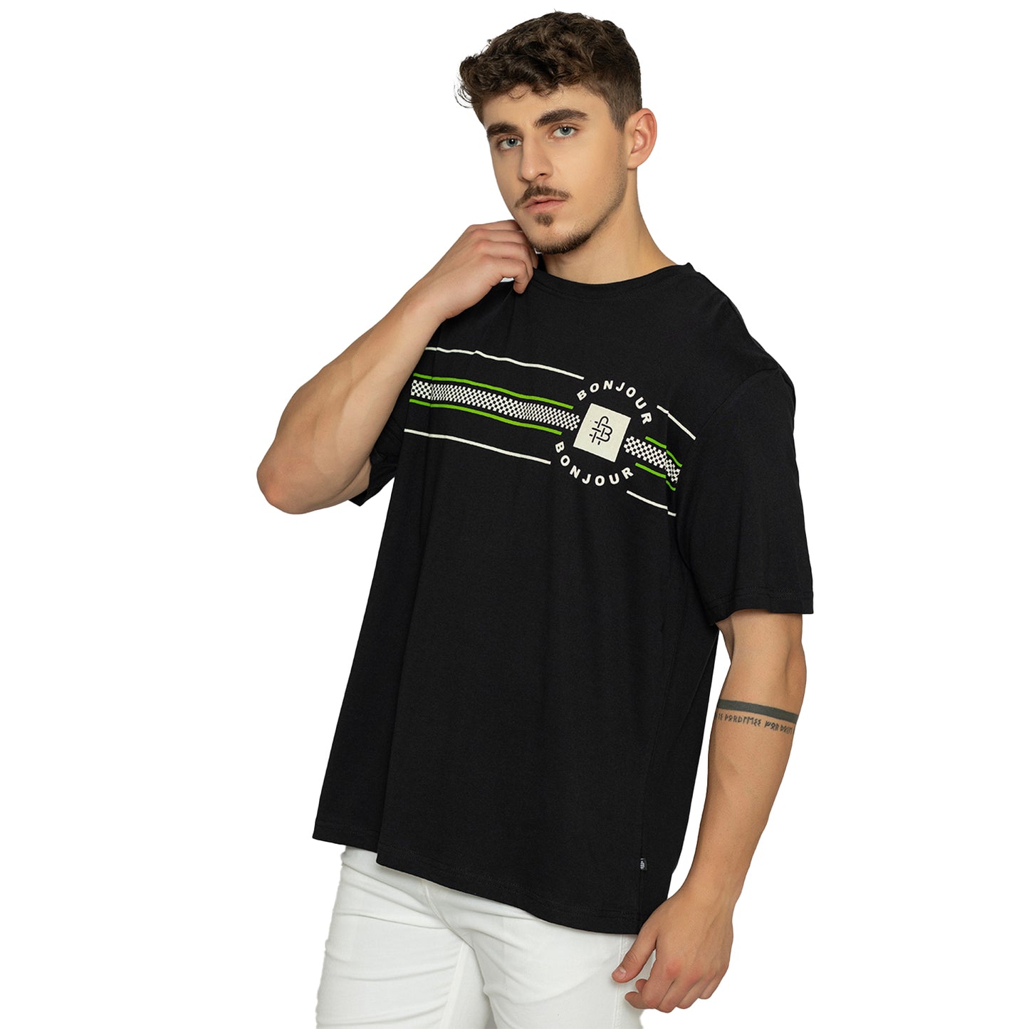 Men’ Printed Round‑Neck T‑Shirt