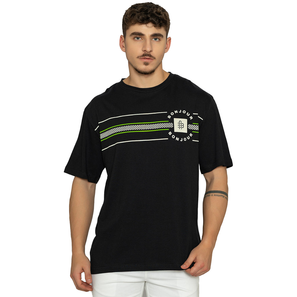 Men’ Printed Round‑Neck T‑Shirt
