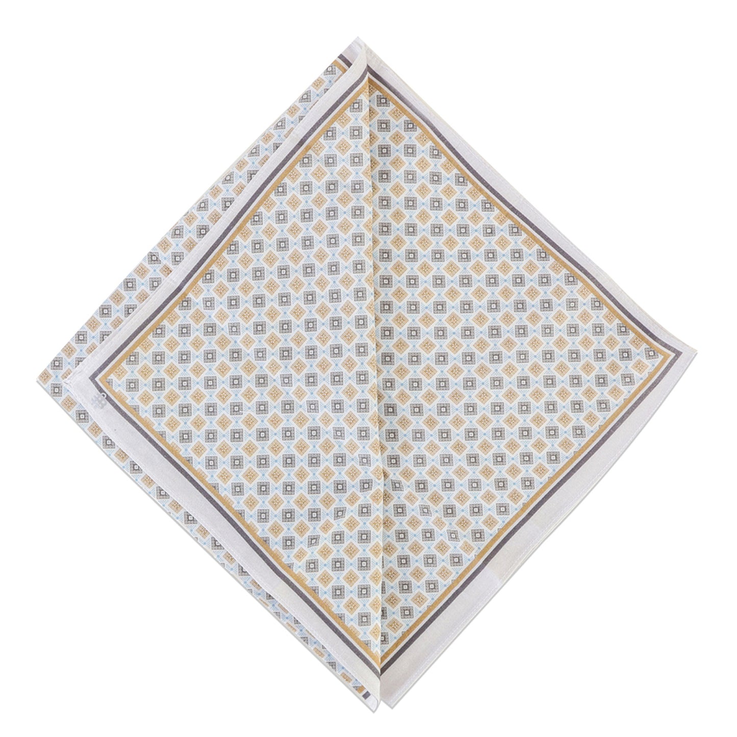 Silcora Men’s Cotton Handkerchiefs Pack of 3 (Color & Print May Vary)