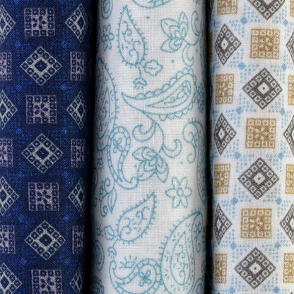 Silcora Men’s Cotton Handkerchiefs Pack of 3 (Color & Print May Vary)