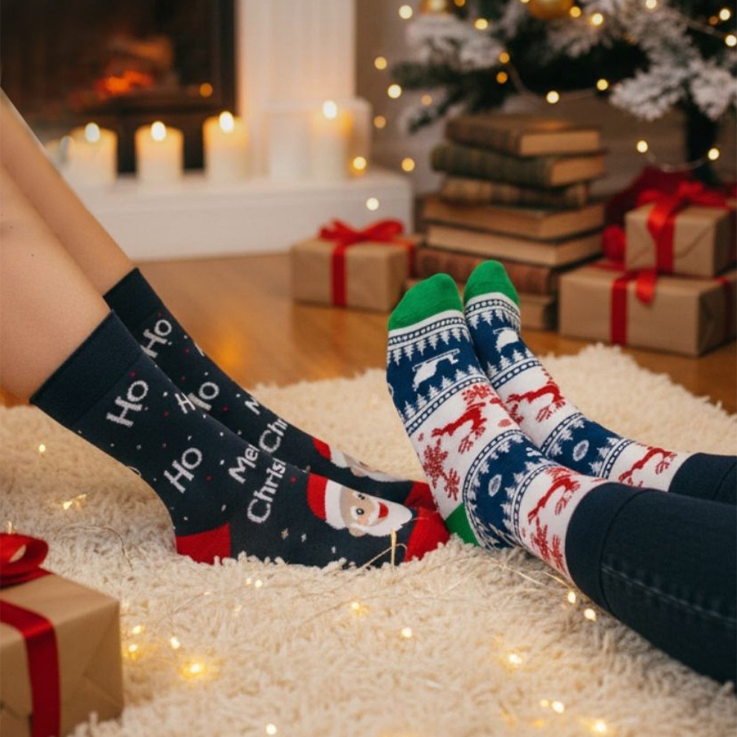Unisex Christmas Socks for Men & Women - (Pack of 3)