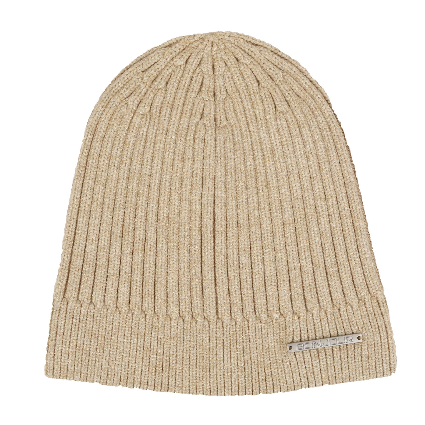 Unisex Woolen Winter Beanie Cap (Beige)