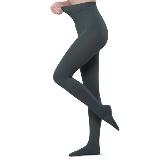 Warm Velvet Tights for Girls (Dark Grey)