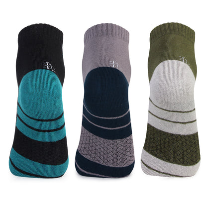Stylish Bamboo Ankle Socks - Assorted Back View