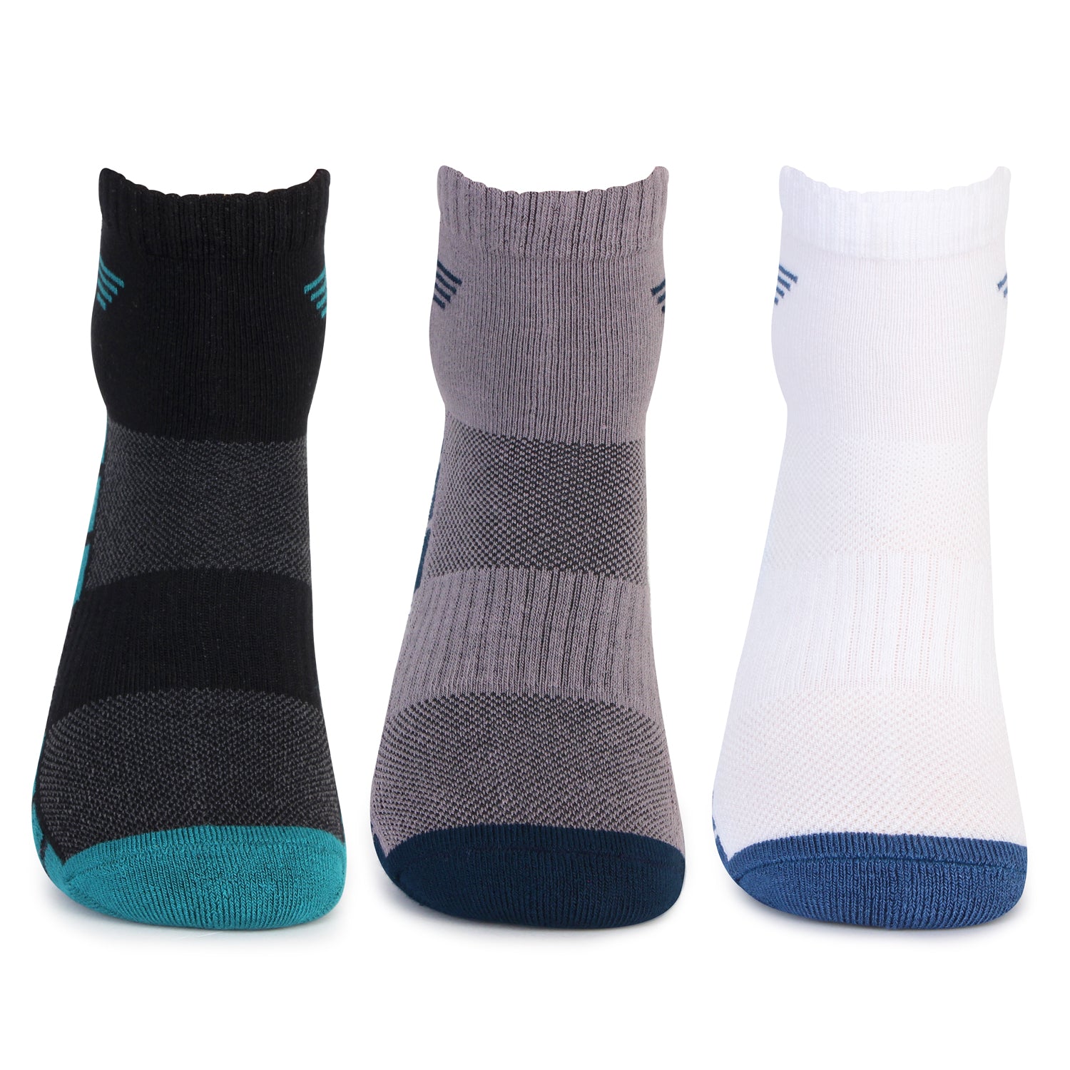 Ultra-Soft Bamboo Ankle Socks - Assorted Top View