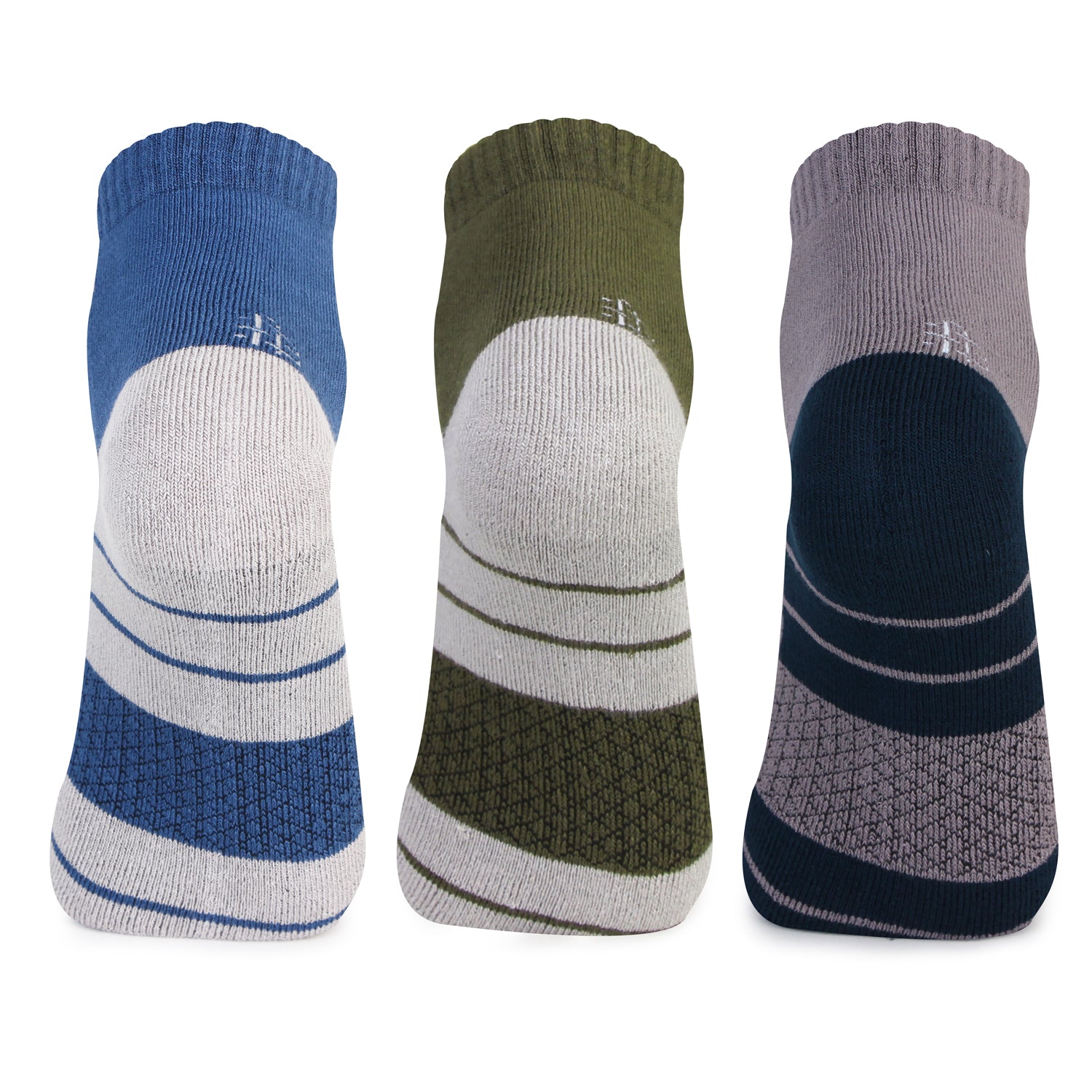 Breathable Bamboo Ankle Socks - Assorted Back View