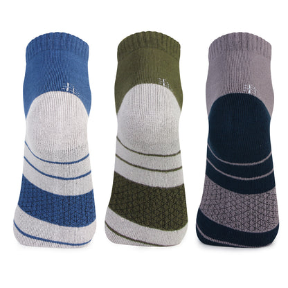 Breathable Bamboo Ankle Socks - Assorted Back View
