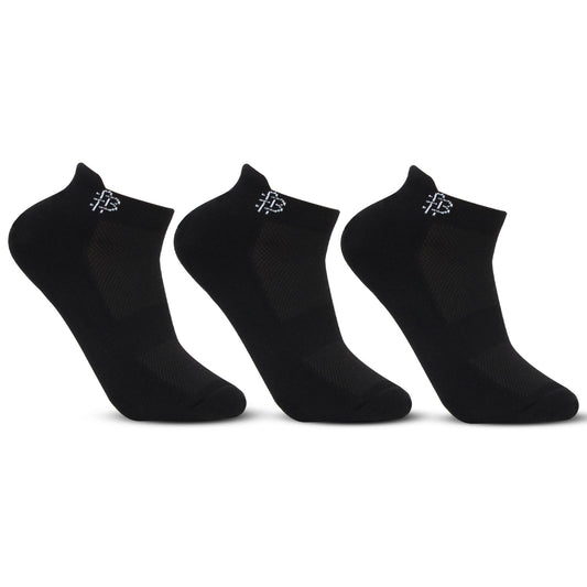 Bamboo Low ankle Socks for Men (Black)