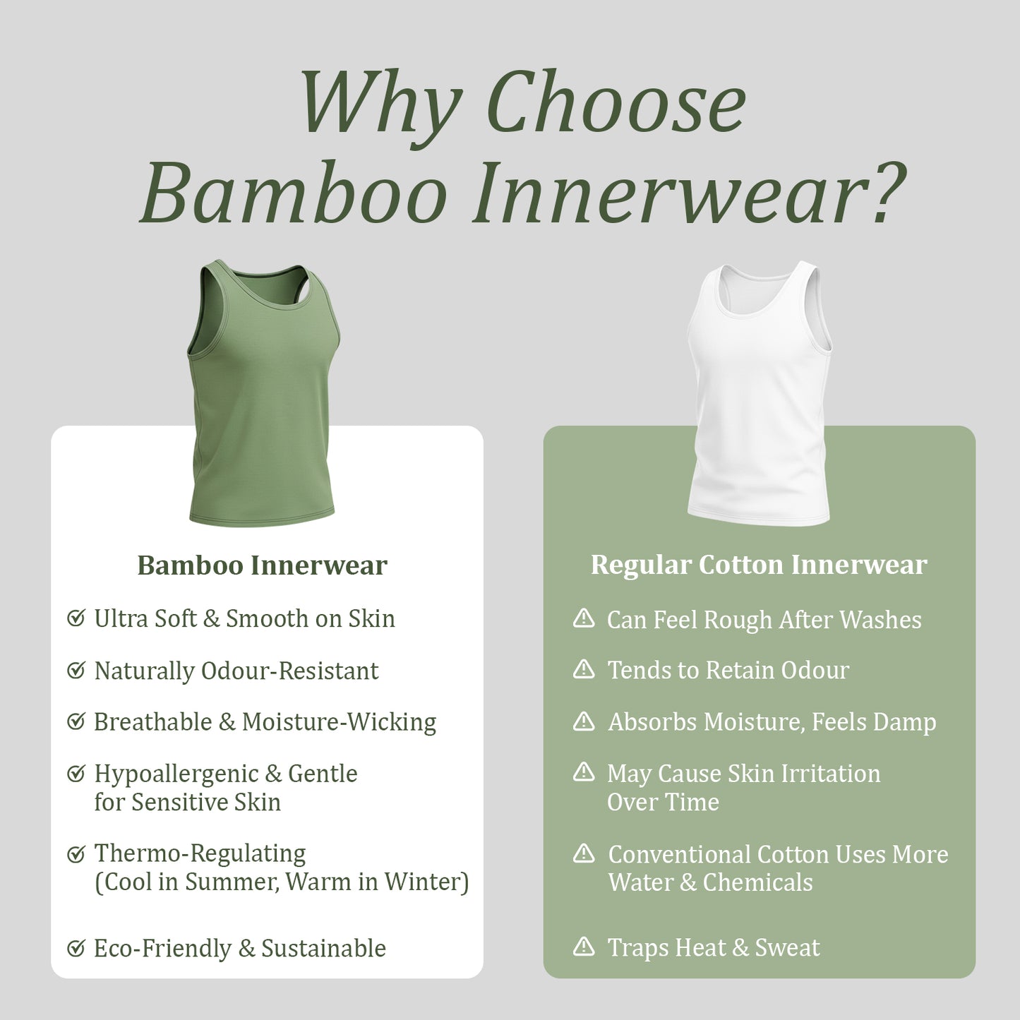 Bamboo Vest for Men - Navy (Pack of 1)