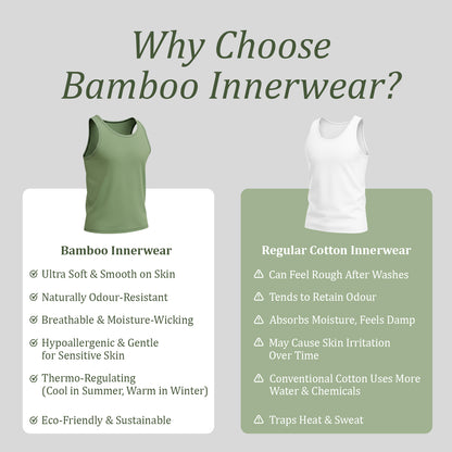 Bamboo Vest for Men - Navy (Pack of 1)