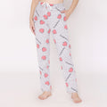 Women's Knitted Funky Prints Pajamas - Grey