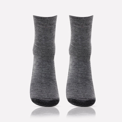 Men's Woolen Anthra Color Anti-Skid (Gripper) Indoor Socks