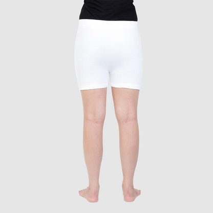 Girls Plain Seamless Under Skirts - White - Bonjour Group