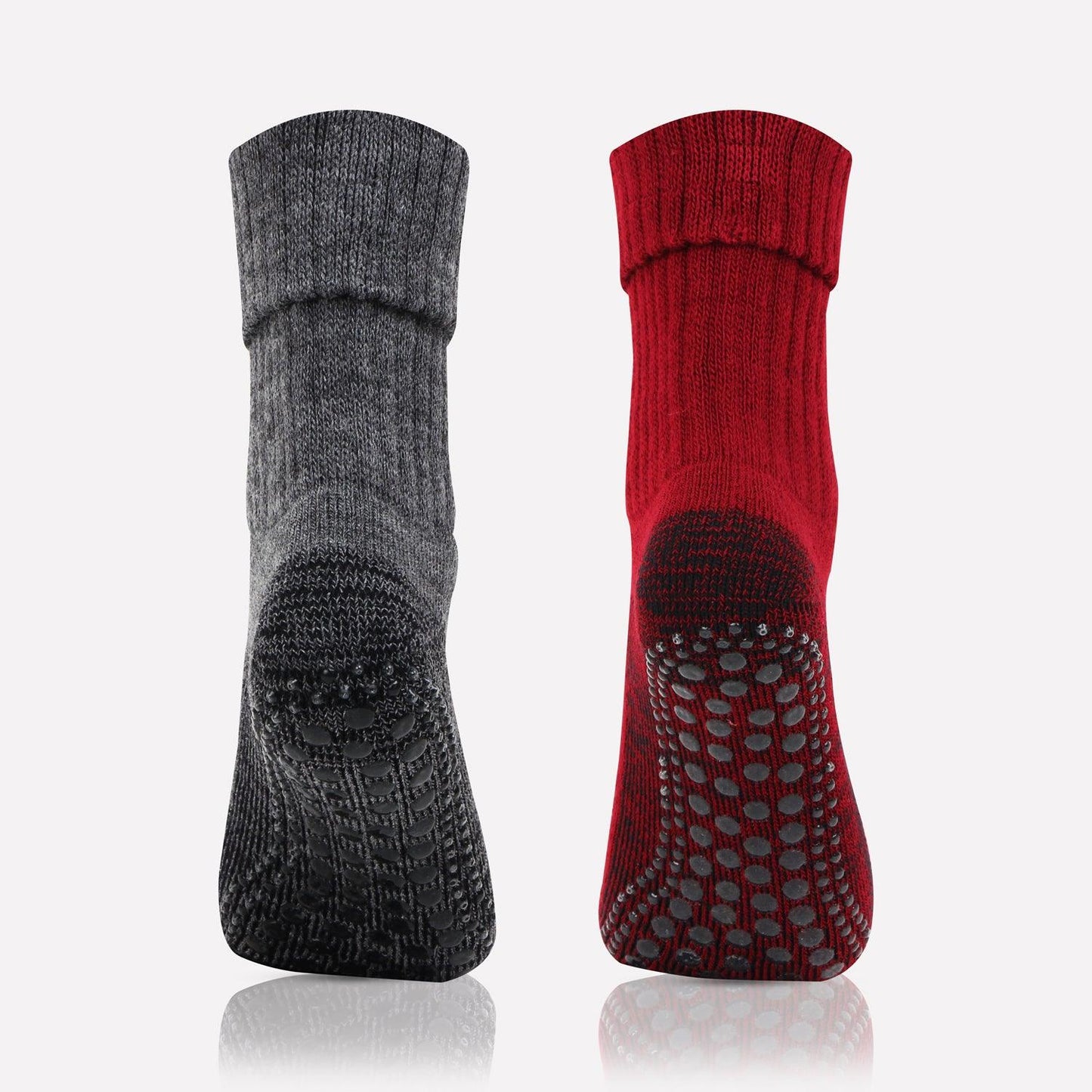 Woolen  Anti-Skid (Gripper) Indoor Socks - Pack Of 2