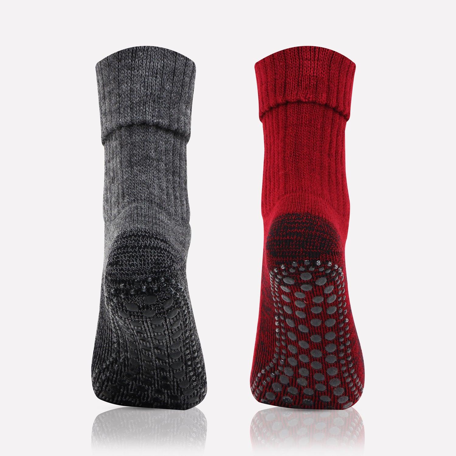 Woolen  Anti-Skid (Gripper) Indoor Socks - Pack Of 2