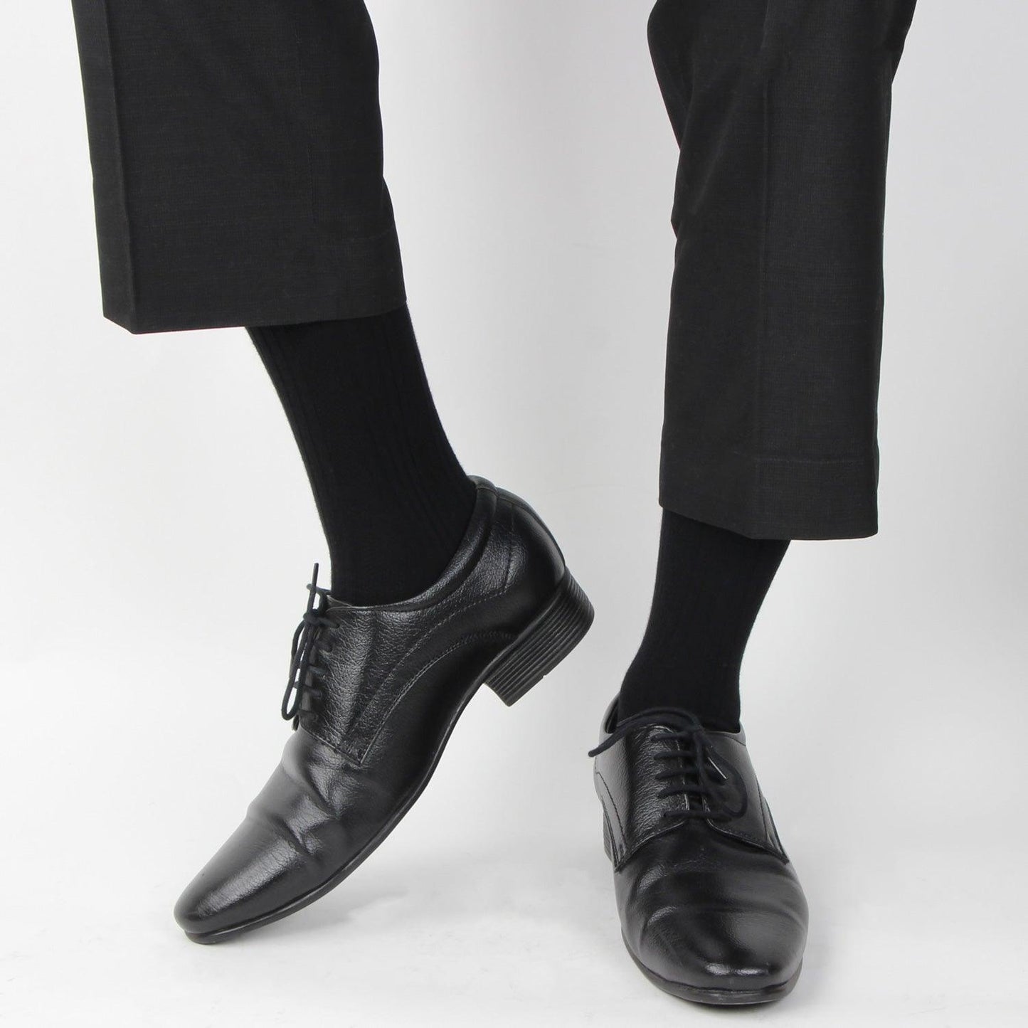 Ribbed Formal Socks - Black