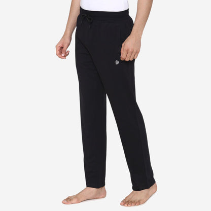 Casual Plain Knitted Lower For Men - Black - Bonjour Group