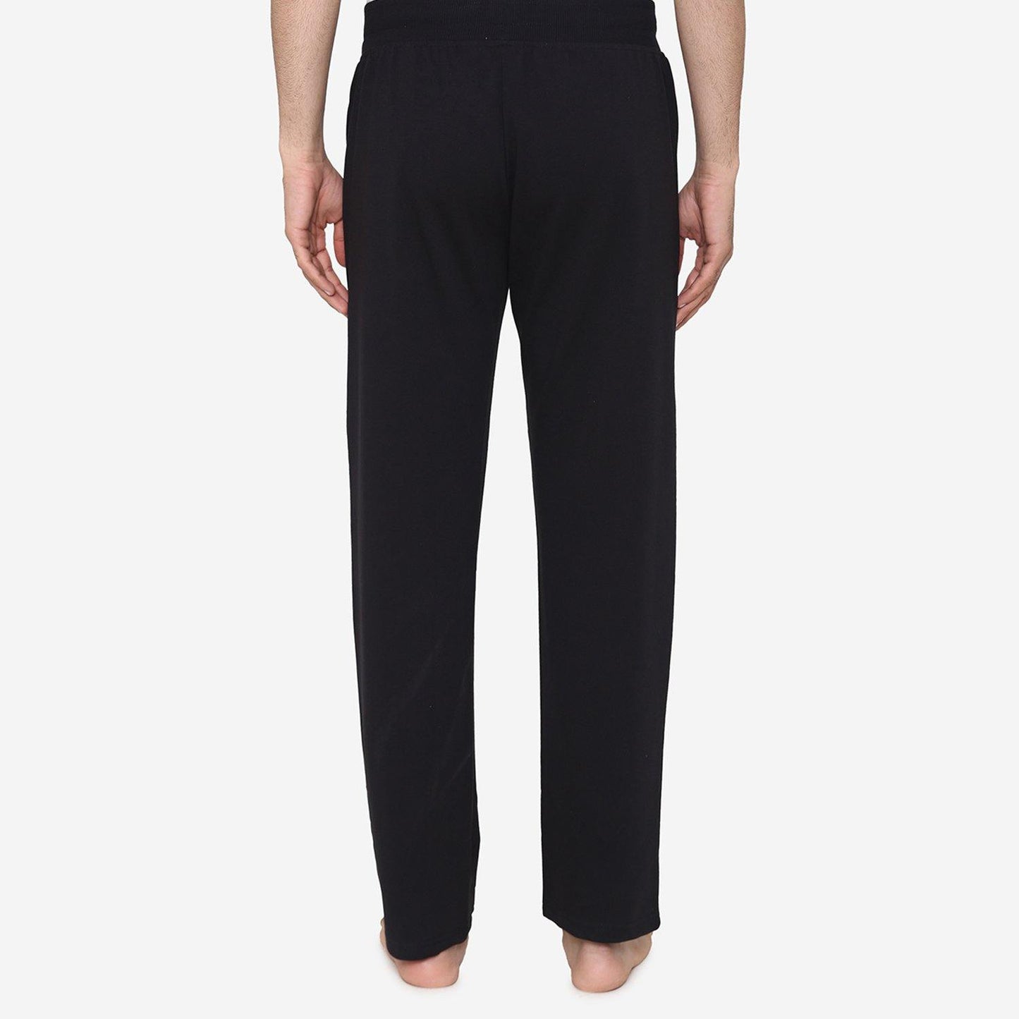 Casual Plain Knitted Lower For Men - Black - Bonjour Group