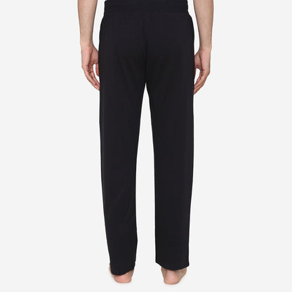 Casual Plain Knitted Lower For Men - Black - Bonjour Group