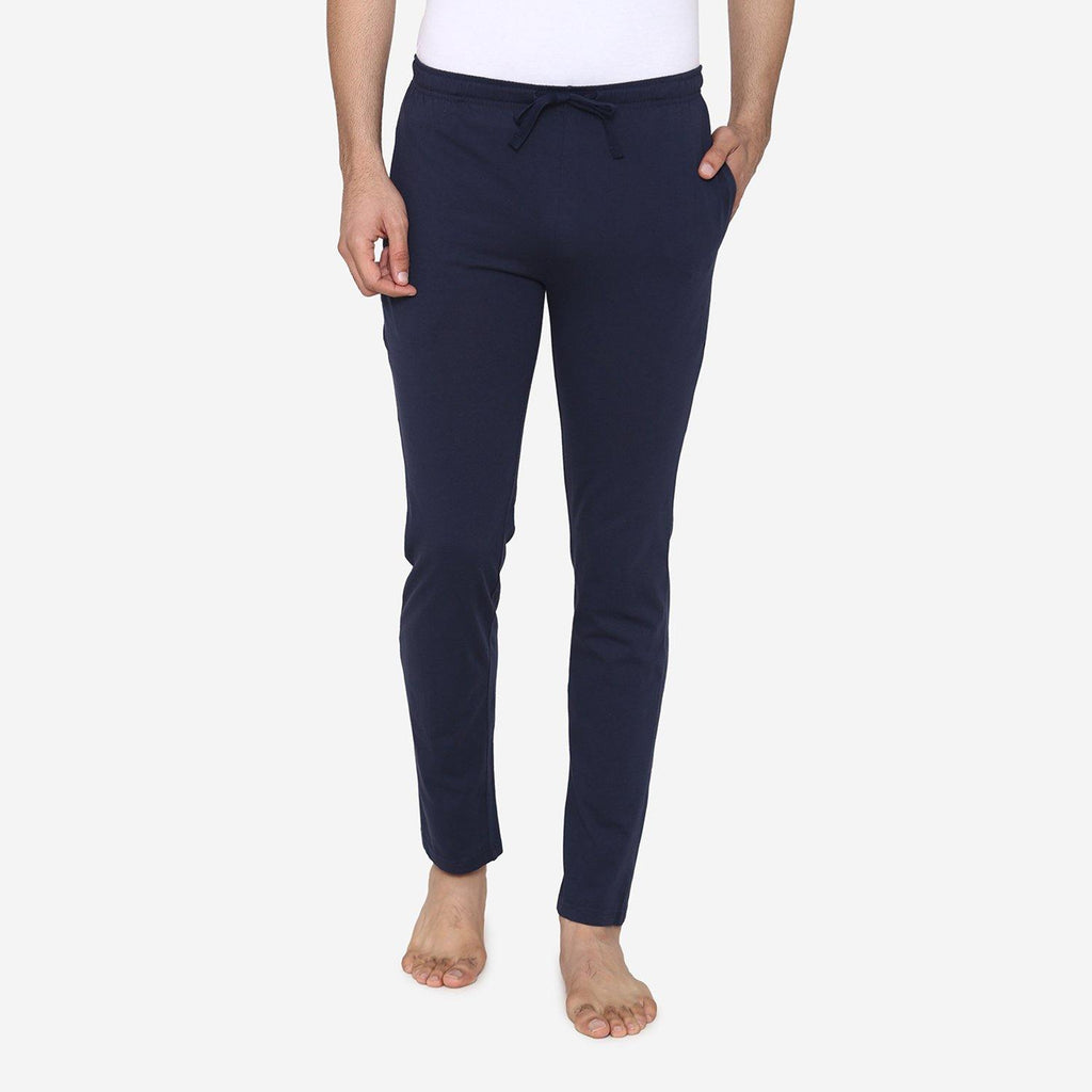 Casual Plain Knitted Lower For Men - Navy - Bonjour Group