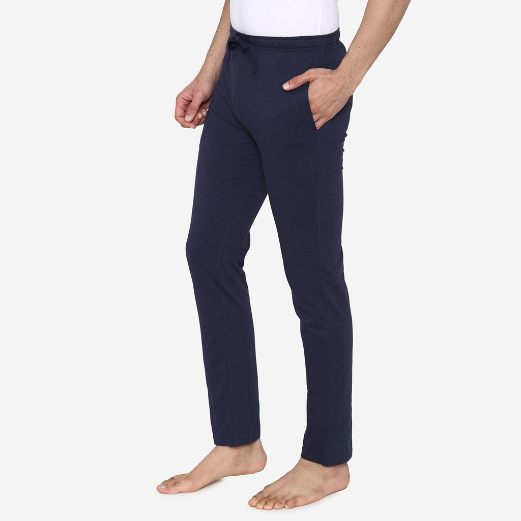 Casual Plain Knitted Lower For Men - Navy - Bonjour Group