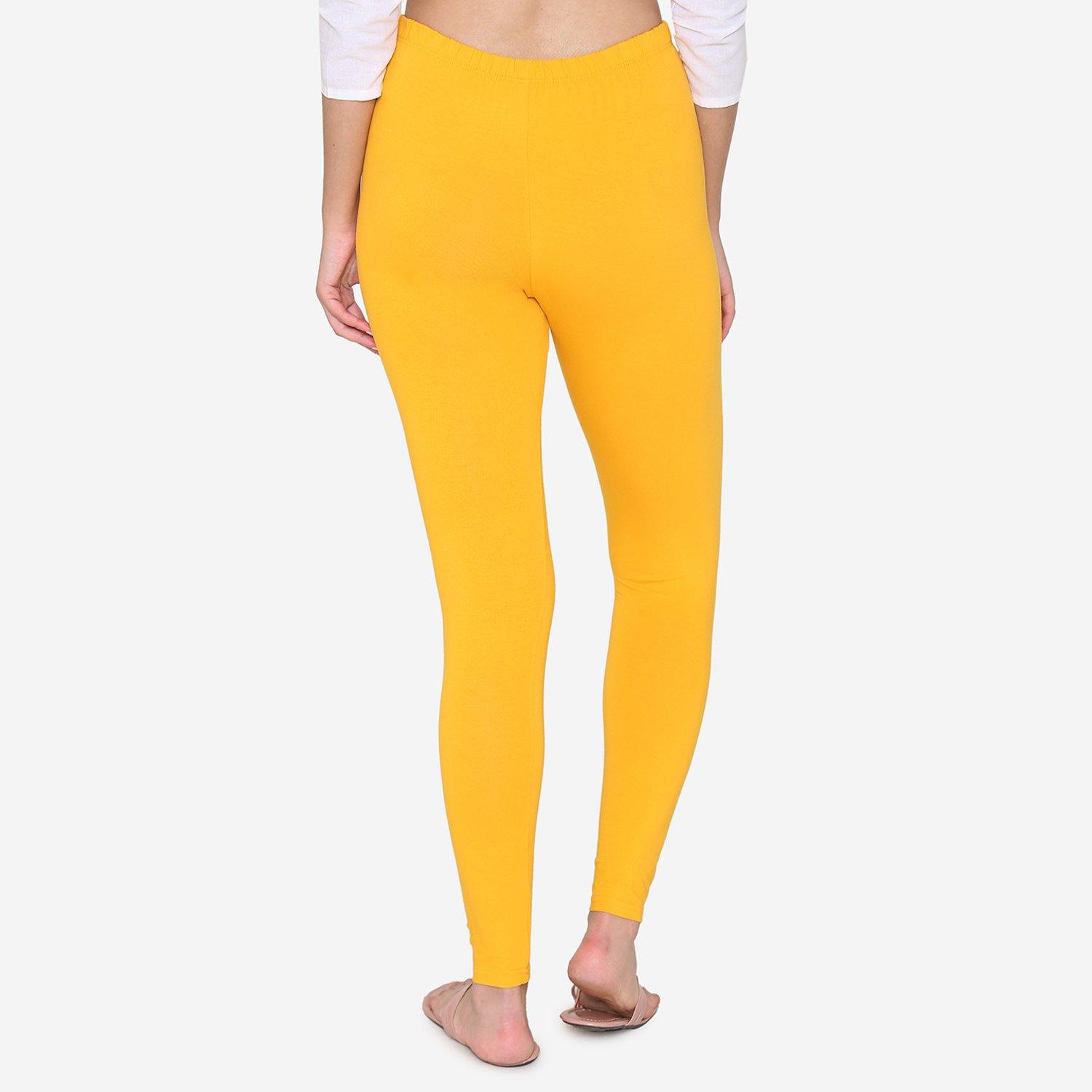 Cotton legging for Women - Yellow 