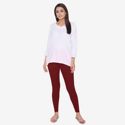 Vami Women's Cotton Stretchable Ankle Leggings 