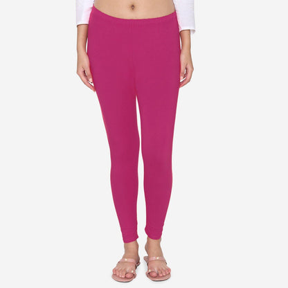 Cotton Stretchable Ankle Leggings