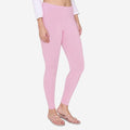 Women's Cotton Ankle leggings (Free Size) - Royal Pink
