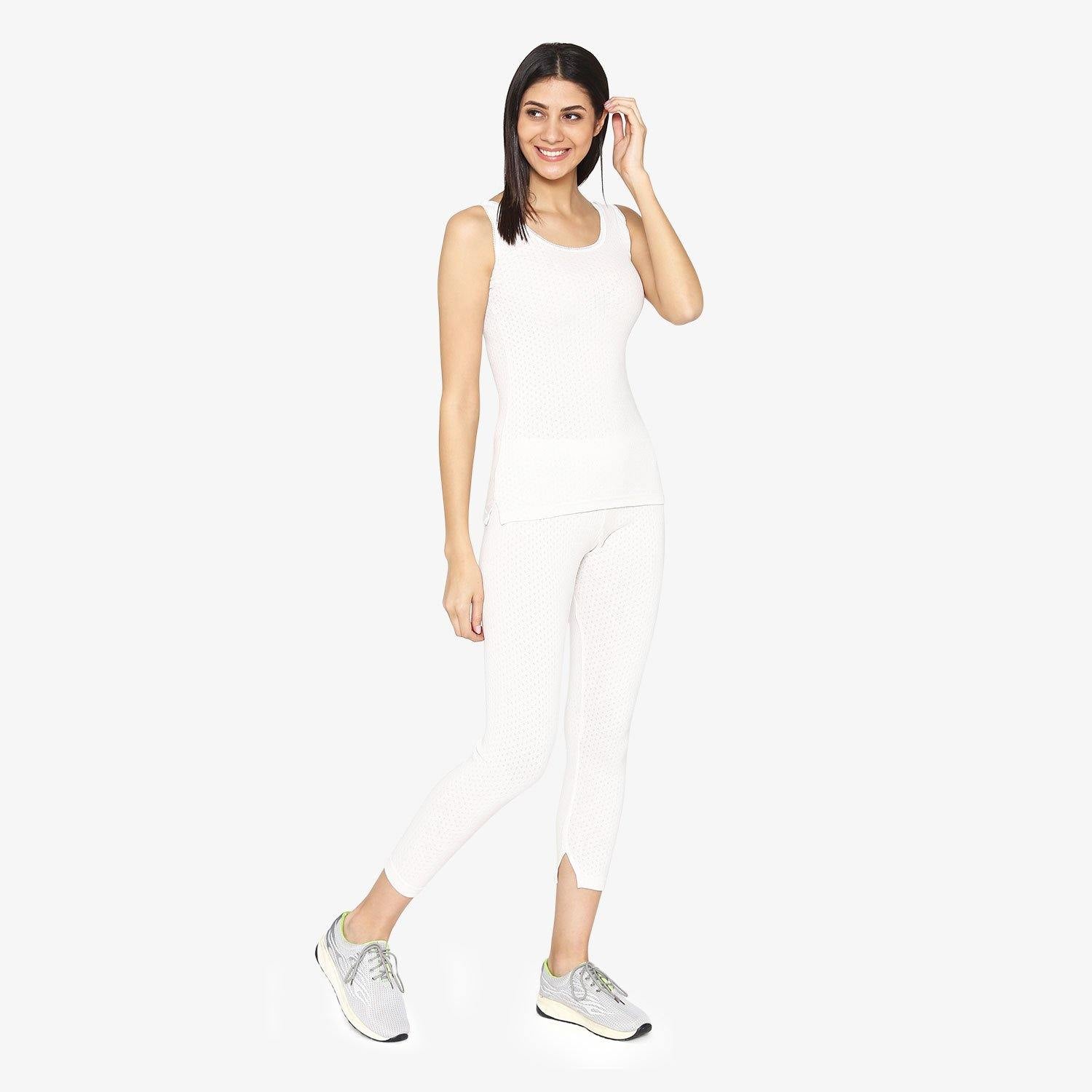Vami Thermal Lower For Women In Off - White Color - Bonjour Group