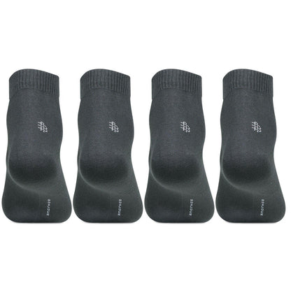 Men's Club Class Dark Grey Ankle Socks - Pack of 4 - Bonjour Group