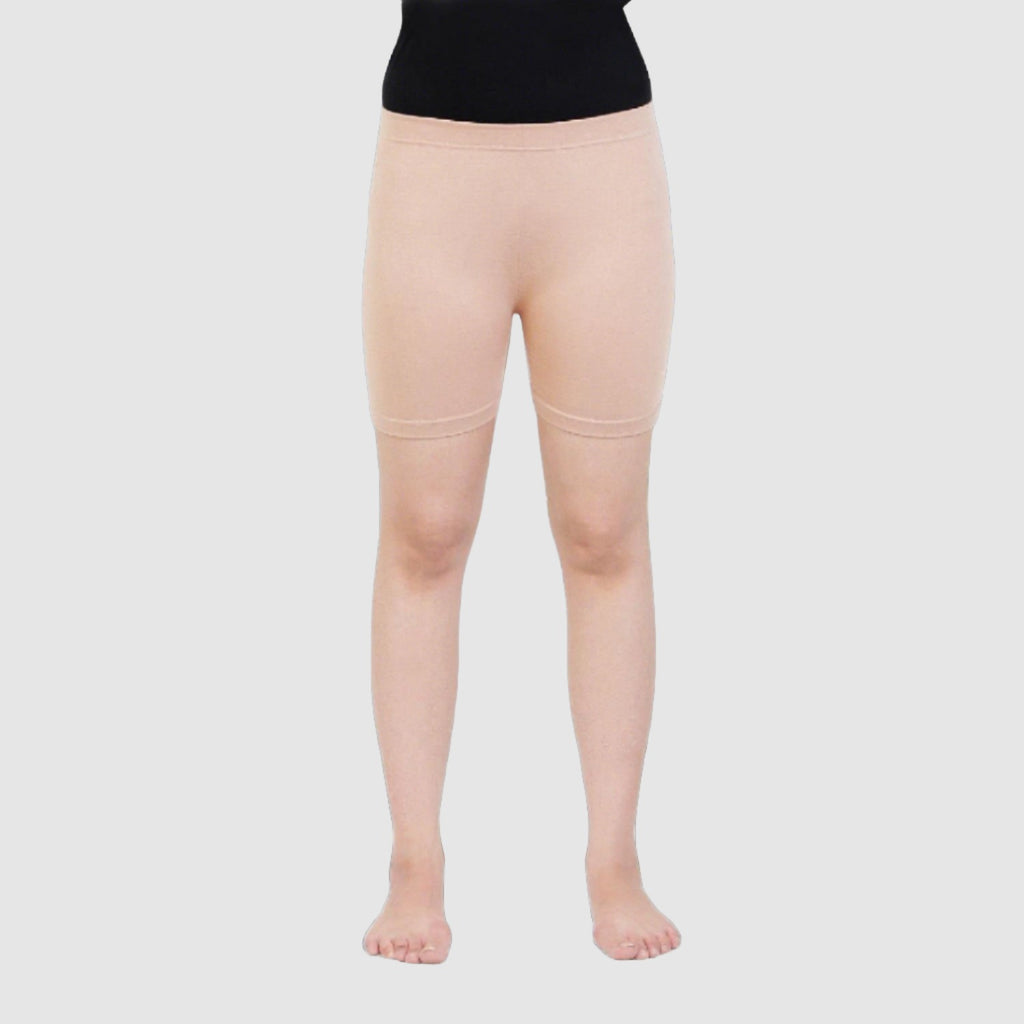 Girls Plain Seamless Under Skirts - Skin - Bonjour Group