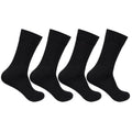 Men Cotton Plain Socks- Pack of 4