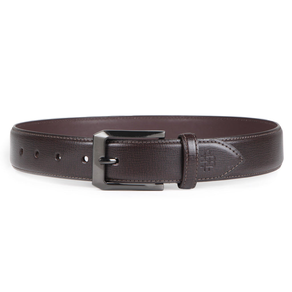 Premium Brown Solid PU-Leather Belt for Men