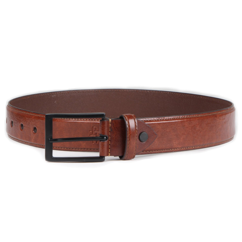 Premium Tan Solid PU-Leather Belt for Men
