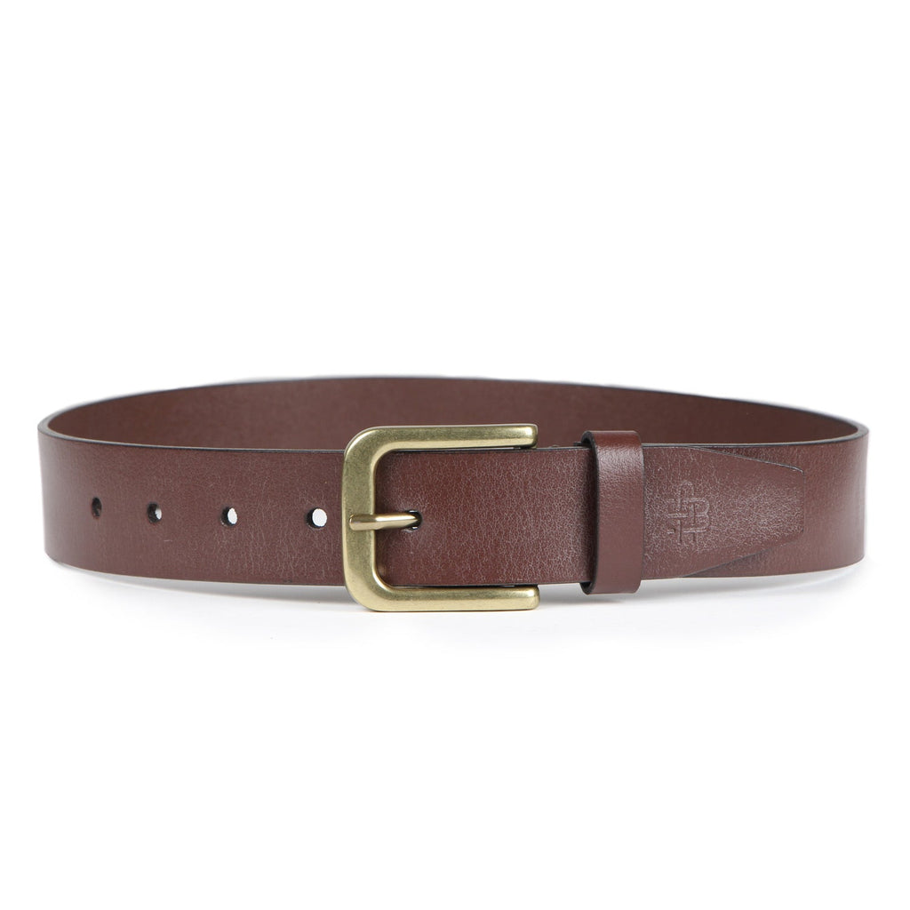 Elegant Men's Pure Leather Belt - Brown
