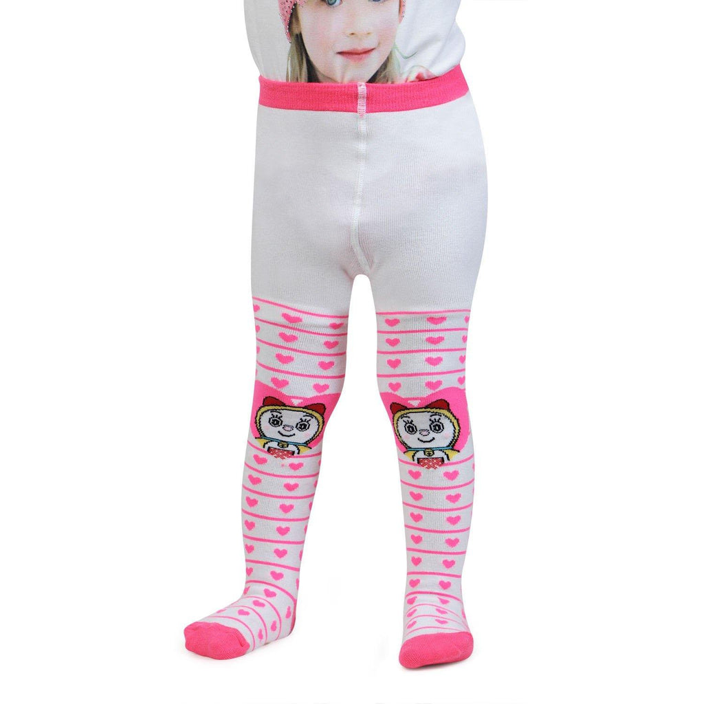 Doraemon Knitted Baby Boy Tight - White - Bonjour Group