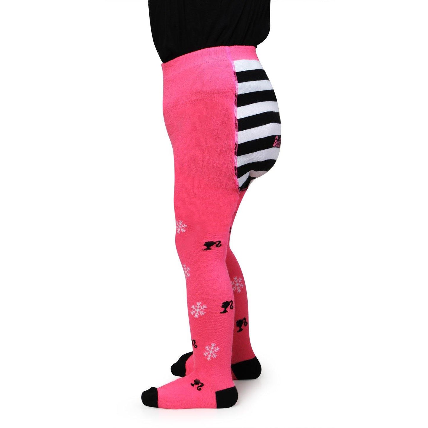 Barbie Cute Prints Knitted Tights For Baby Girls - Pink - Bonjour Group