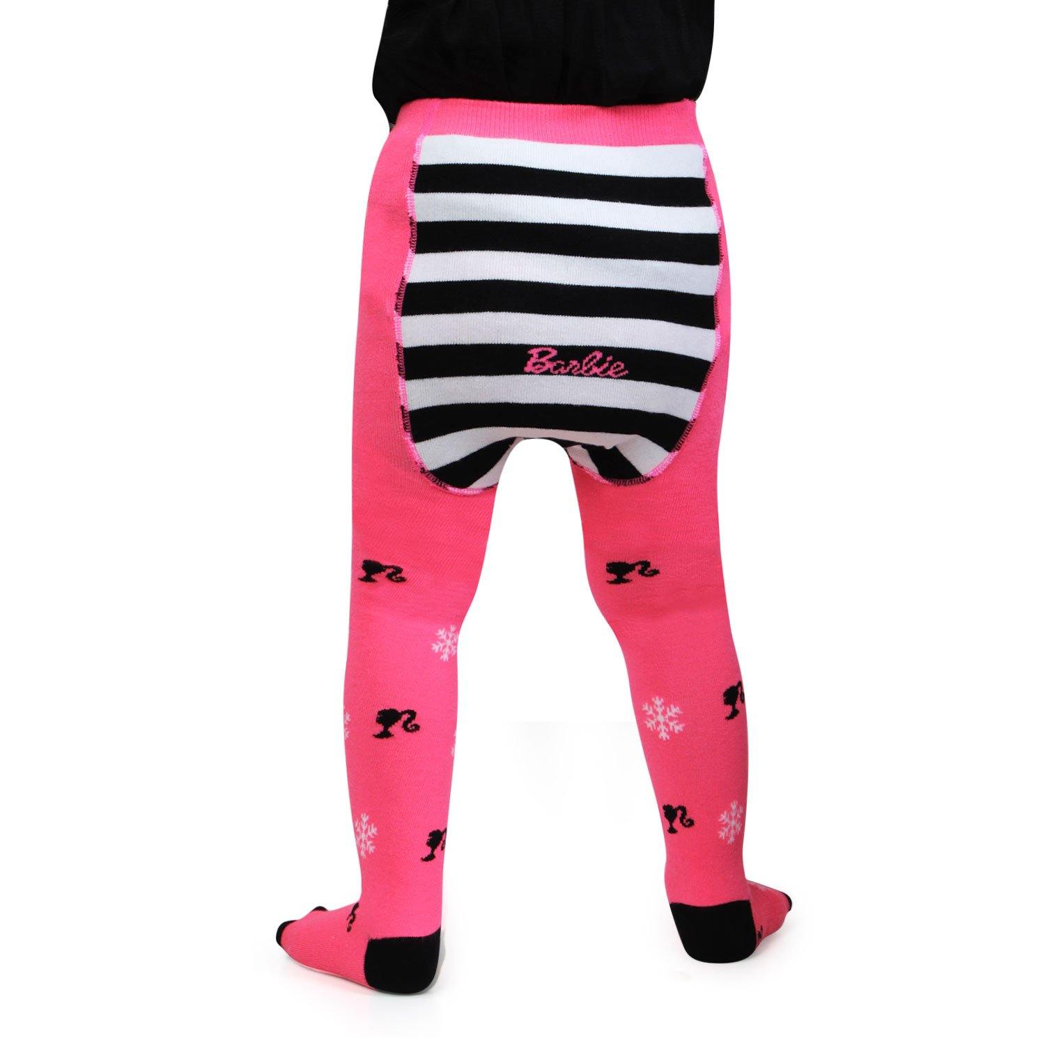 Barbie Cute Prints Knitted Tights For Baby Girls - Pink - Bonjour Group