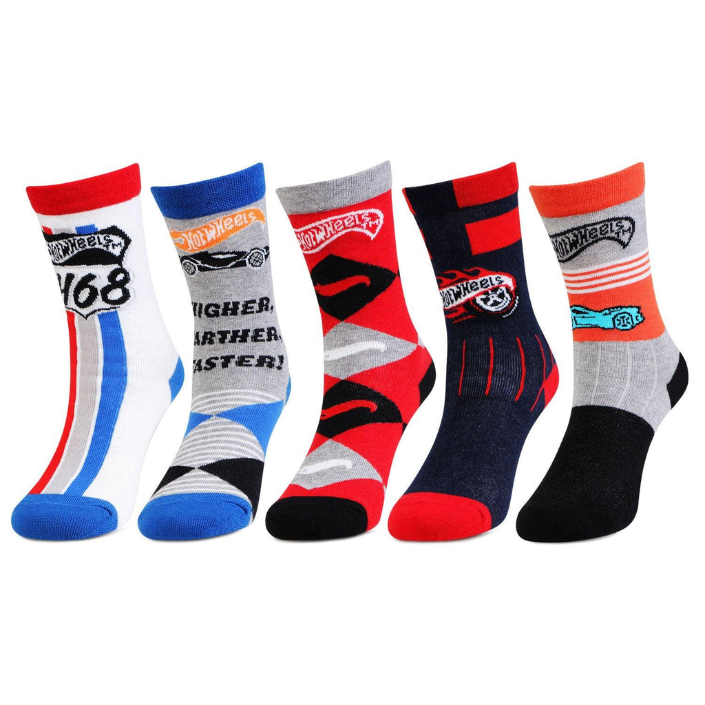 Hot Wheels Socks For Kids - Pack of 5