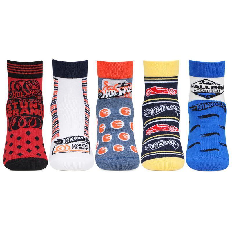 Hot Wheels Kid's Full Length Socks- Pack of 5 - Bonjour Group