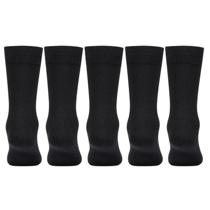 Black Cotton School Socks