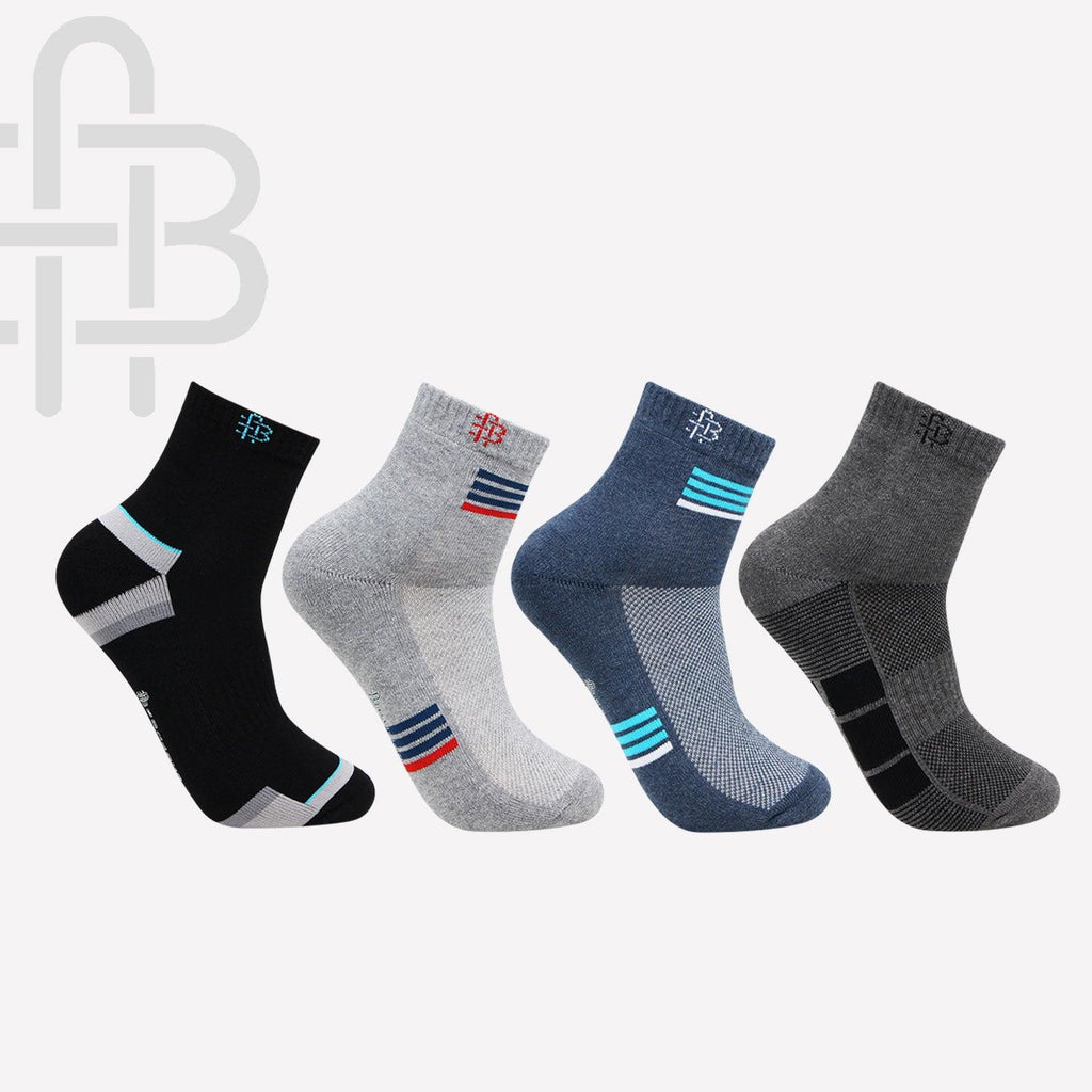 Men's Cushioned Ankle Length Athletic Sports Socks