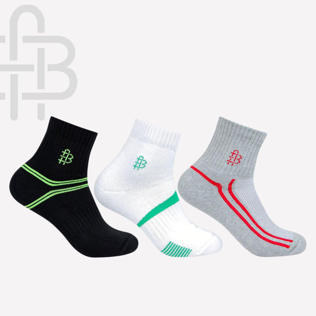 Men's designer ankle sports socks