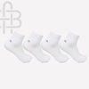 Men Club Class White Ankle Socks