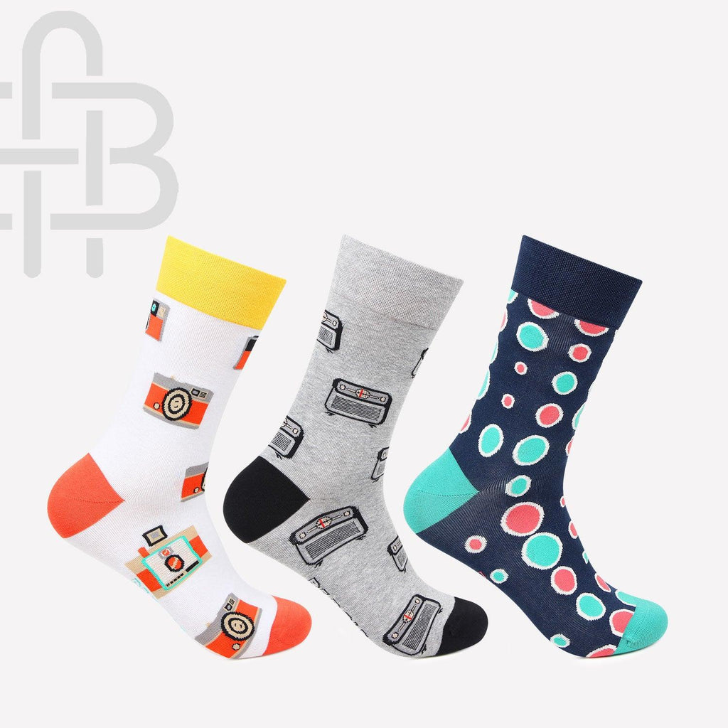 Fashion Crew Socks for Men