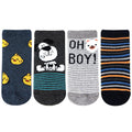 Baby Cushion Socks With Cute Prints - Pack Of 4