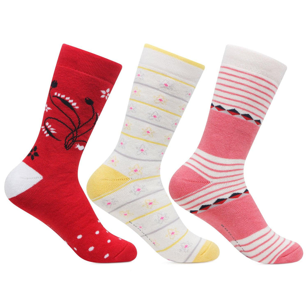Women Cotton Fashion Socks - Pack Of 3