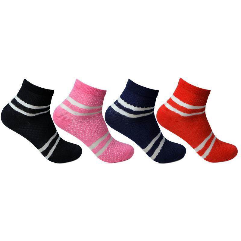 women striped ankle socks